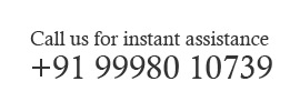 Call us on +91-9998010739